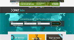 Desktop Screenshot of belgium.expatjobs.eu