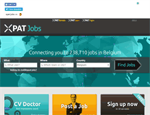 Tablet Screenshot of belgium.expatjobs.eu