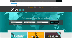 Desktop Screenshot of netherlands.expatjobs.eu