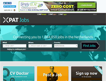 Tablet Screenshot of expatjobs.eu